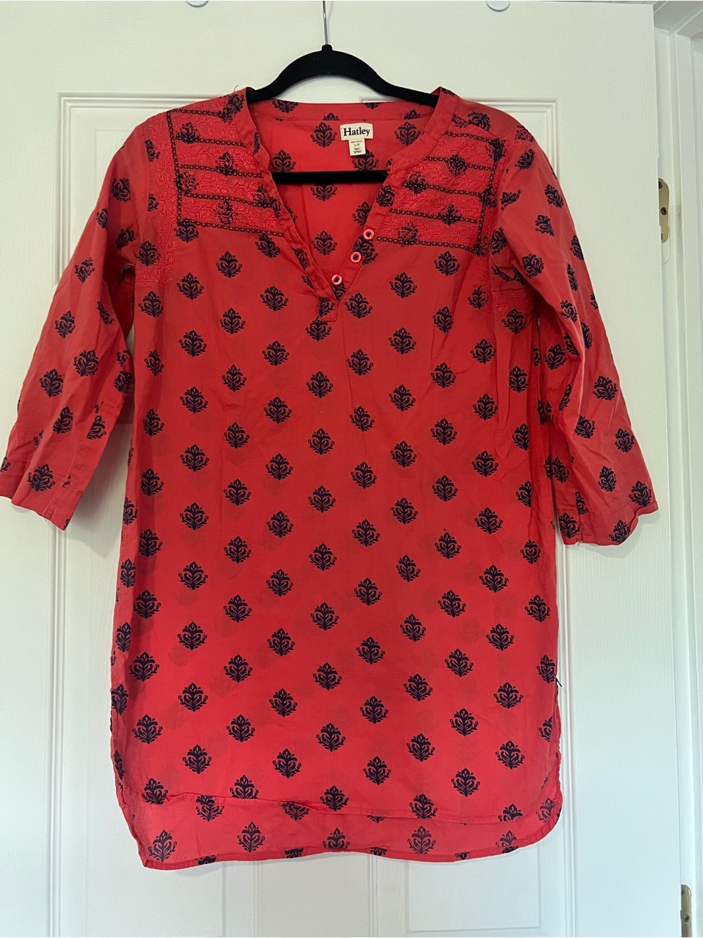 Hatley Red Printed Tunic Top 100% cotton